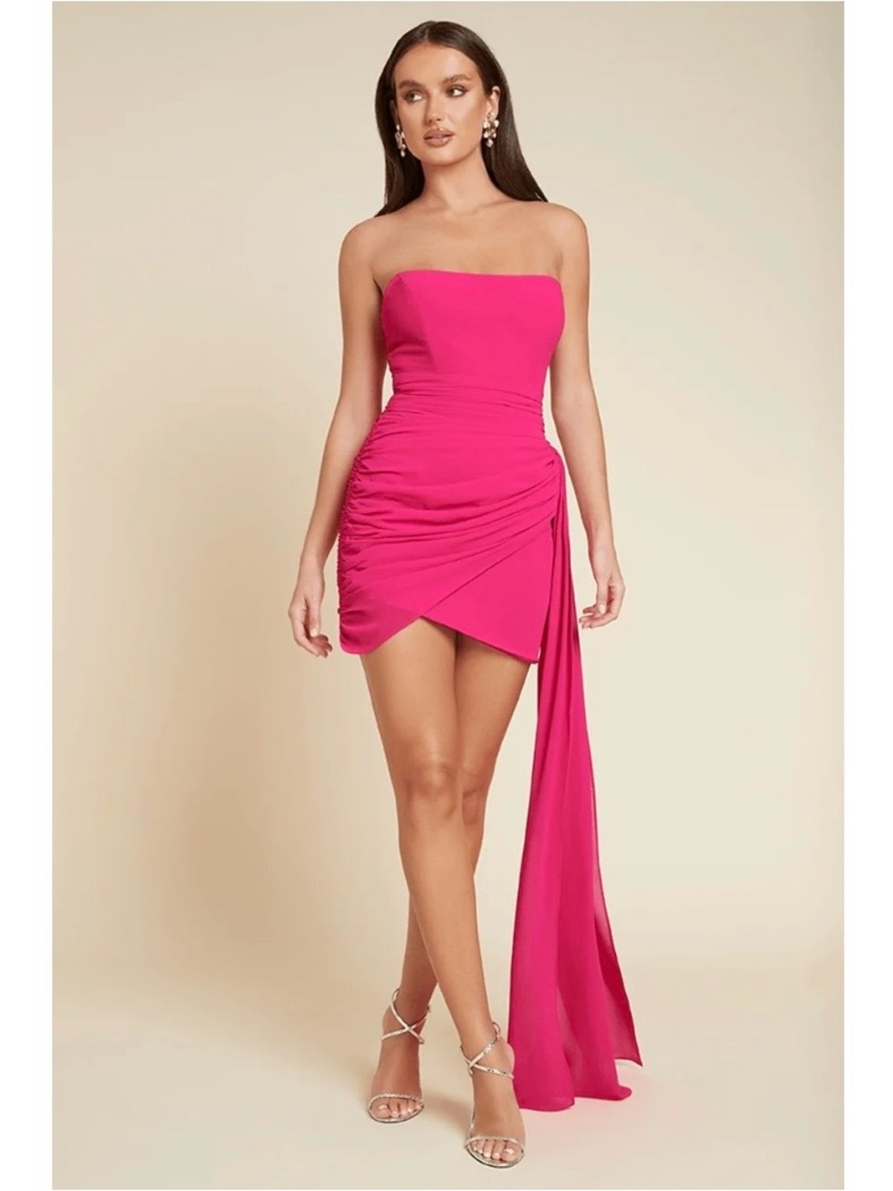 TODAY ONLY SALE! 🩷 NWT Runaway The Label x Jaus Night Love Dress In Fuchsia